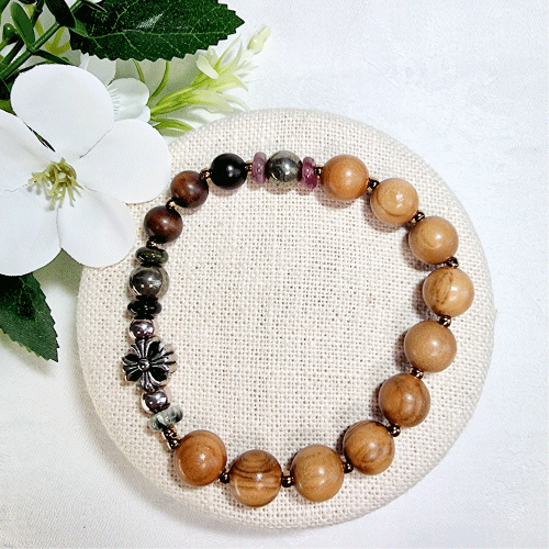 벽조목 올리브 1단 묵주팔찌