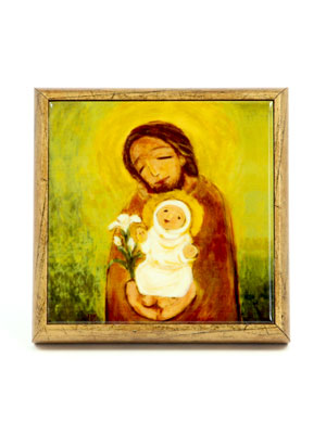 성요셉과 아기 예수2 (세라믹/100*100)