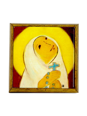 묵주 기도의 성모 (세라믹/100*100)