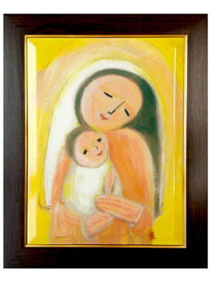 성모자6 (액자에 세라믹/330*410)