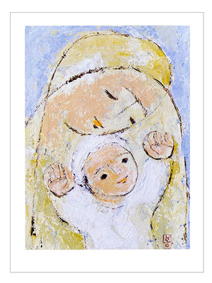 성모자 블루 (최봉자 수녀/2021作)