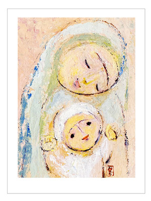 성모자 핑크 (최봉자 수녀/2021作)