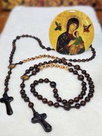 영원한 도움의 성모 5단 각인 묵주