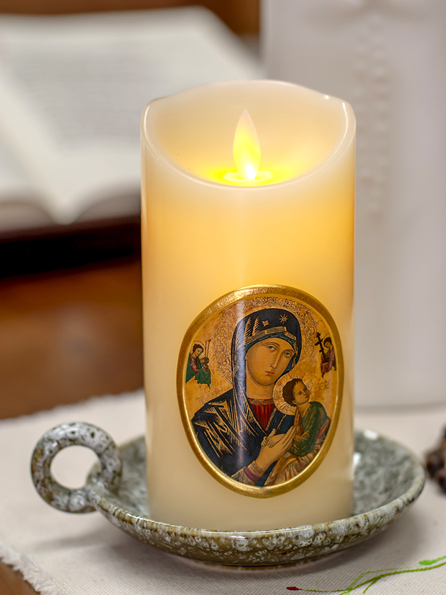 영원한 도움의 성모 LED 기도초