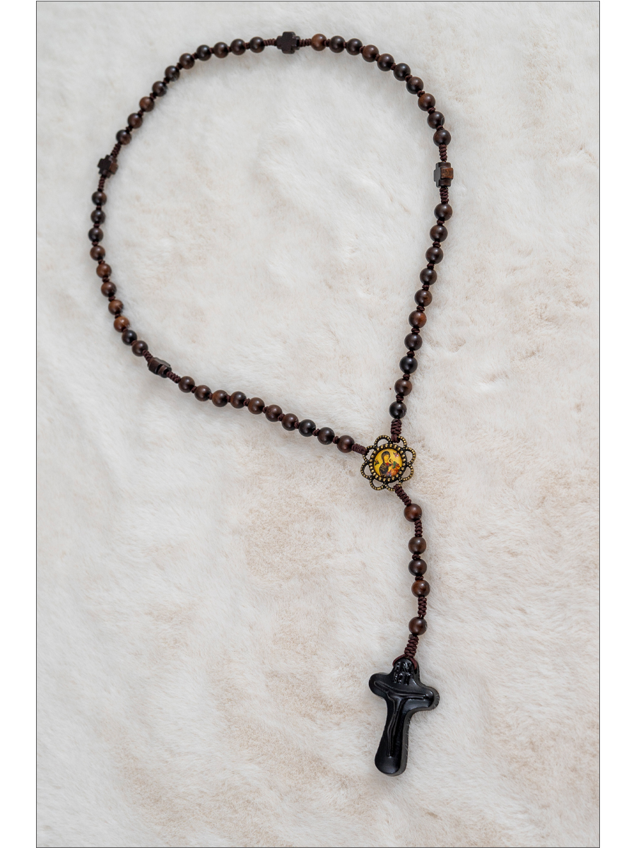 영도 벽조목 5단 묵주(6mm)