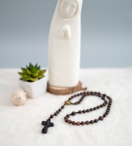 영도 벽조목 5단 묵주 (8mm)