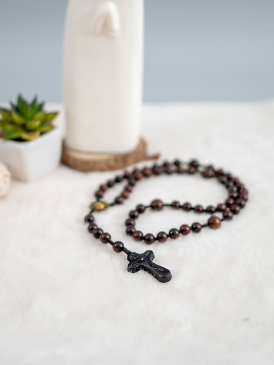 영도 벽조목 5단 묵주 (10mm)